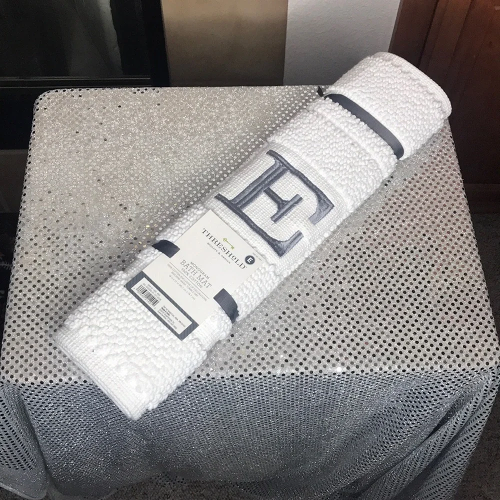 Threshold Monogram Bath Mat